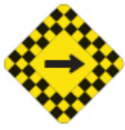 Danger, sharp turn warning sign for G1 exams and tests preparation on CanDriveHub