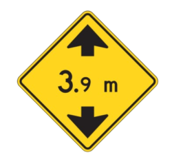 Maximum truck clearance height sign for G1 exams and tests preparation - CanDriveHub