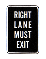 You must exit if you remain in the right-hand lane sign for G1 exams and tests preparation on CanDriveHub
